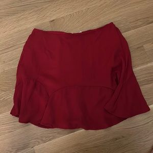 Mi Ami red skirt size M